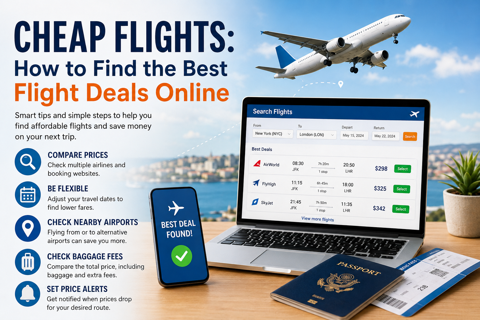 Cheap Flights: How to Find the Best Flight Deals Online