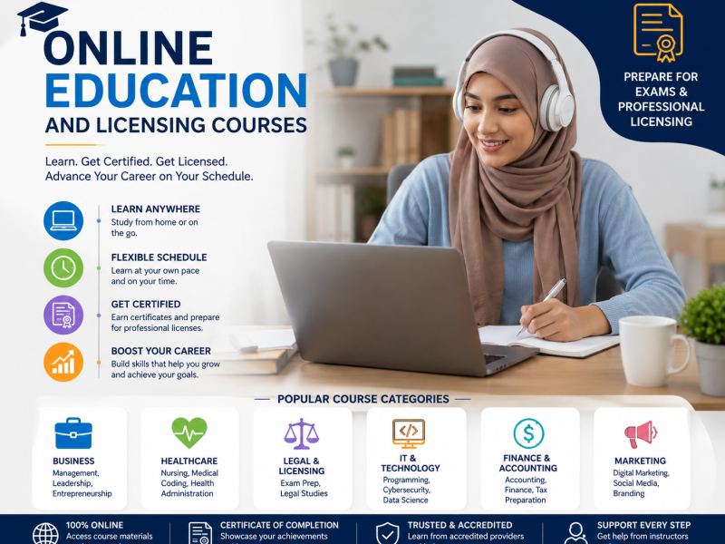 Online Education and Licensing Courses